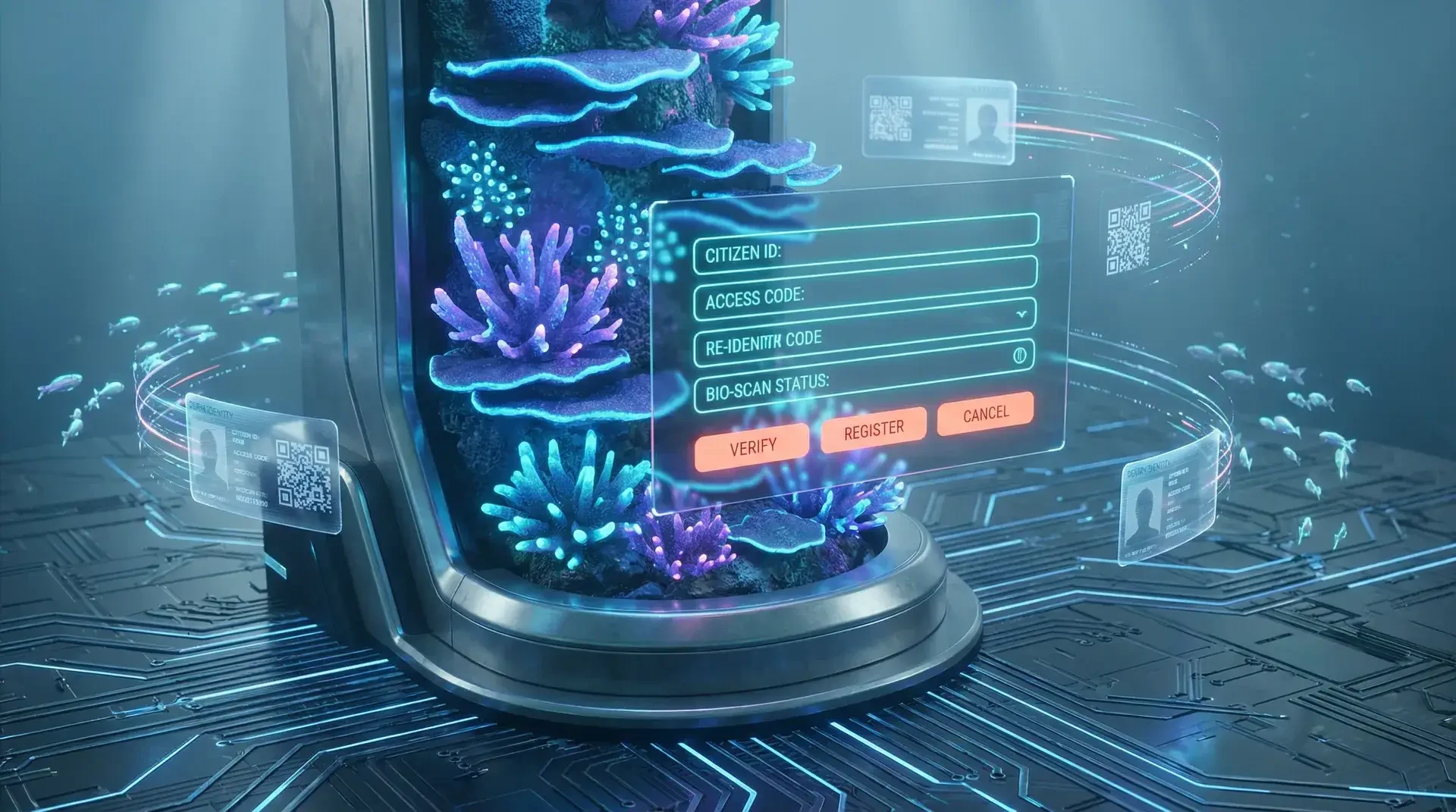 非凡娱乐 赛博身份认证终端界面